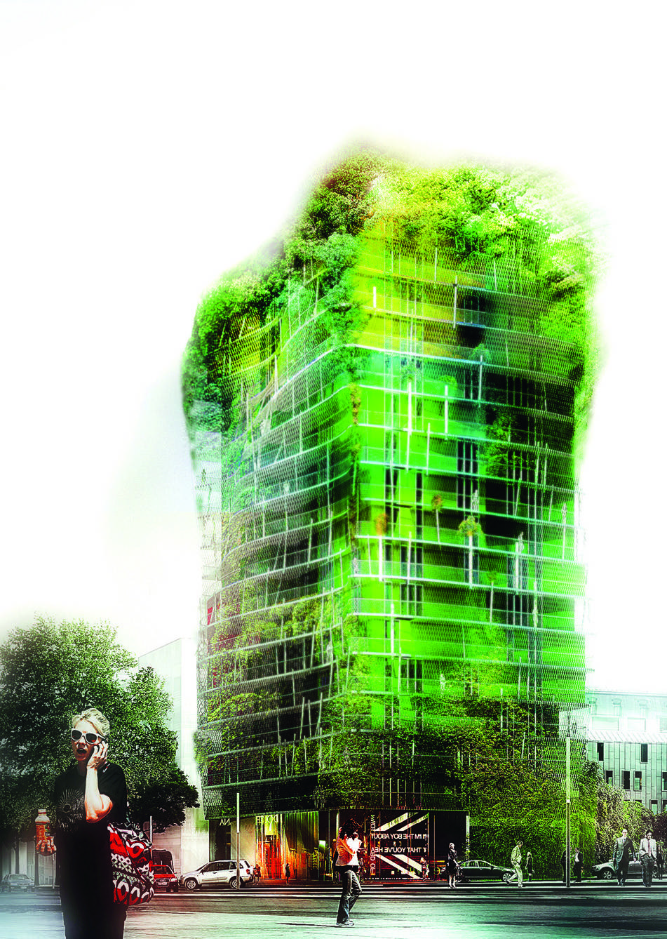 La tour de la Biodiversité d’Edouard François culminera à 50 mètres. Livraison prévue en 2015 dans le 13e arrondissement de Paris.